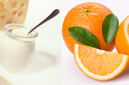 Mặt nạ trị mụn hiệu quả bằng bột cam và sữa tươi 